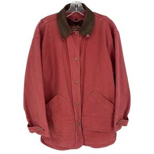 Vintage‎ Early Winters Coat Womens Medium Chore Western Aztec Flannel Lined Red